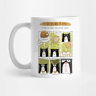 Cat Thanksgiving Managing Expectations Mug